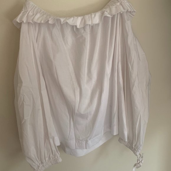 Banana Republic White Peasant Top - Picture 3 of 4